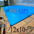Capa para Piscina América 12x10 + 44 LonaFlex 20cm + 44 LonaFix Proteção Capa para Piscina América 12x10 + 44 LonaFlex 20cm + 44 LonaFix Proteção